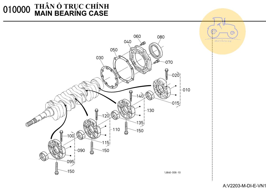 Thân ổ trục chính